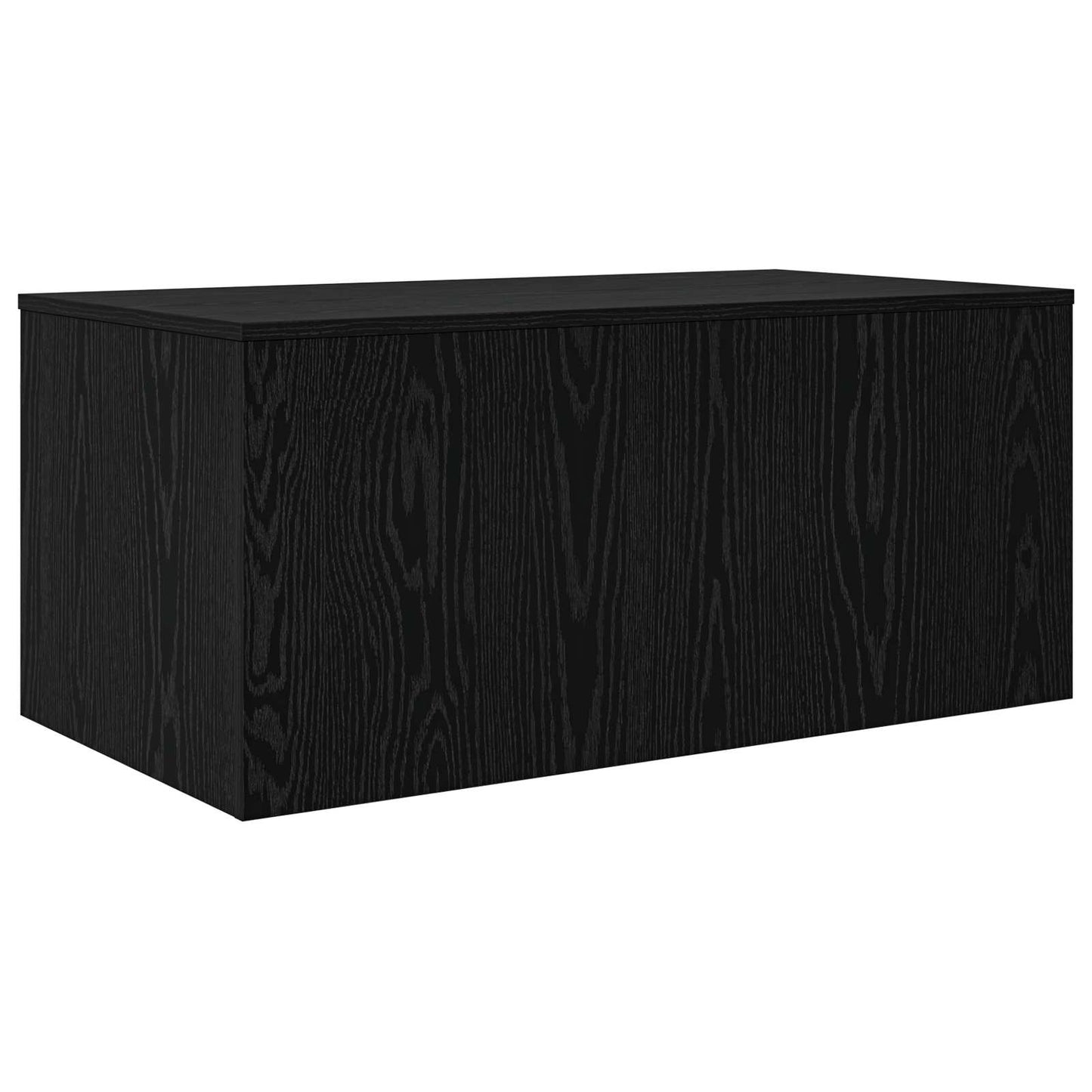 Kaffebord Sett 2 pcs Svart Eik Konstruert tre