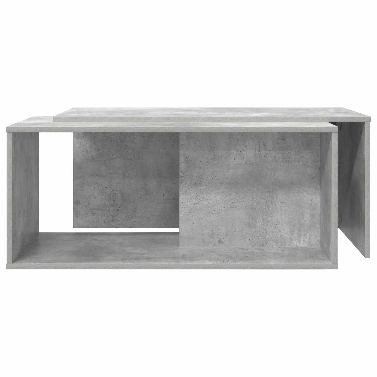 Kaffebord Sett 2 pcs Betonggrå Konstruert tre