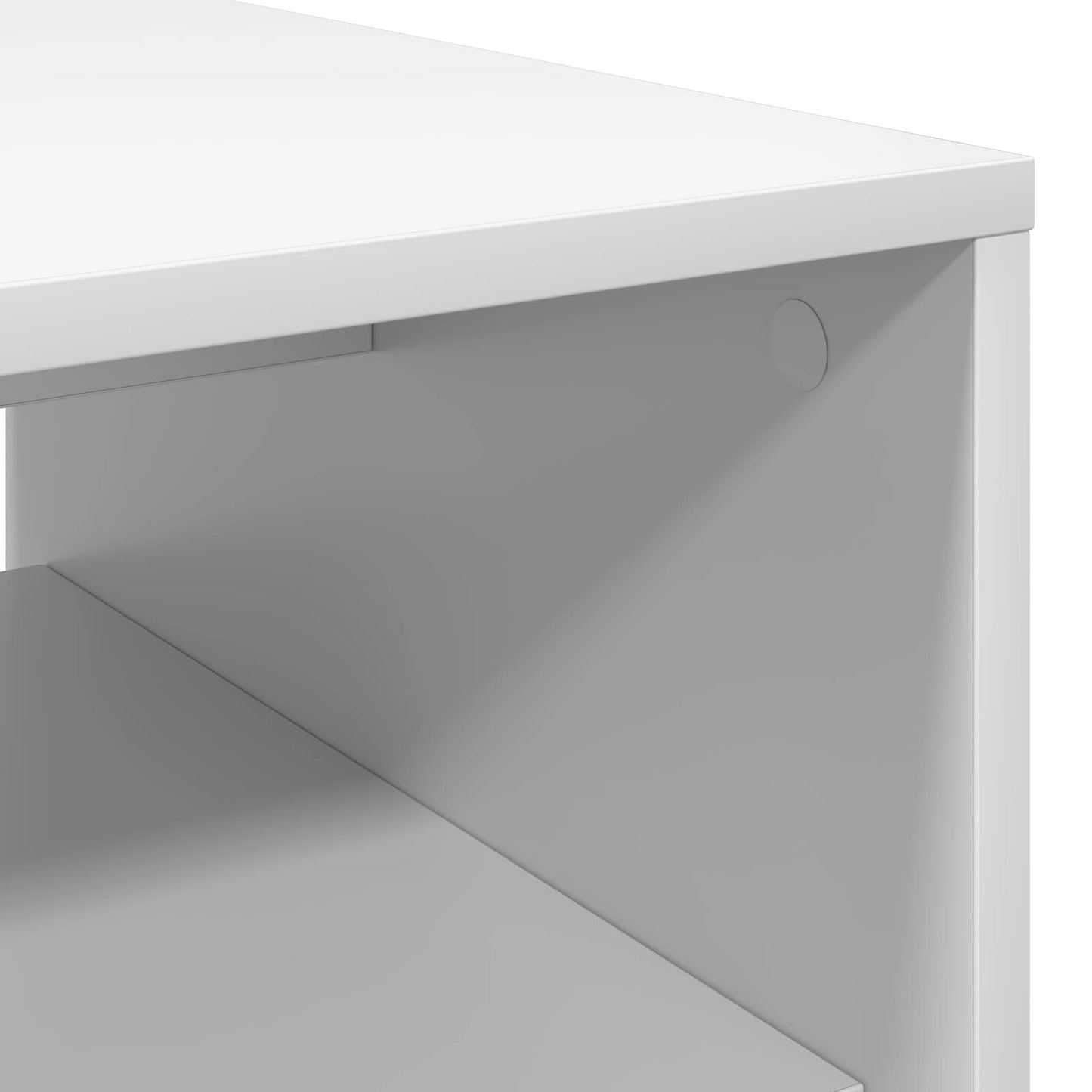 Kaffebord Hvit 60 x 50 x 40 cm Konstruert tre