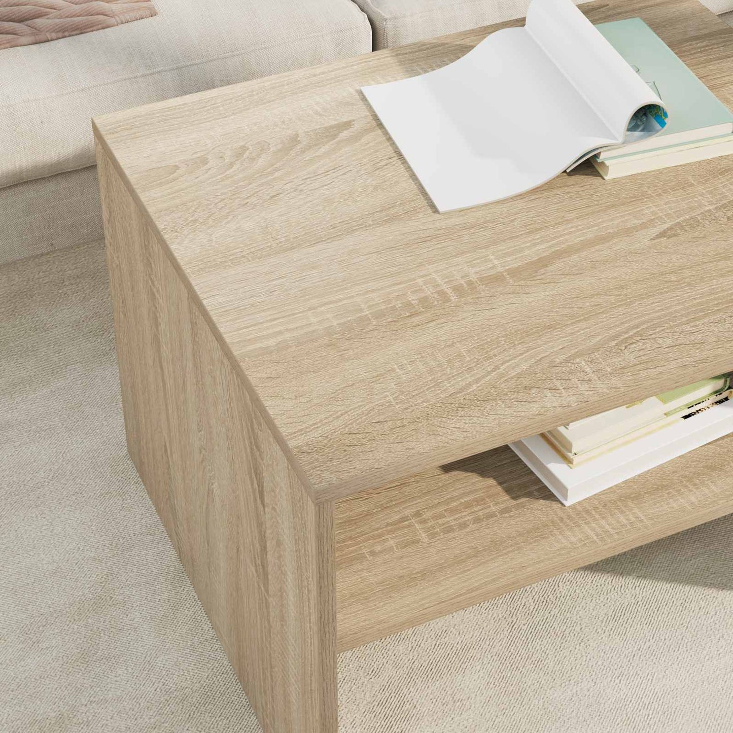 Kaffebord Sonoma eik 60 x 50 x 40 cm Konstruert tre