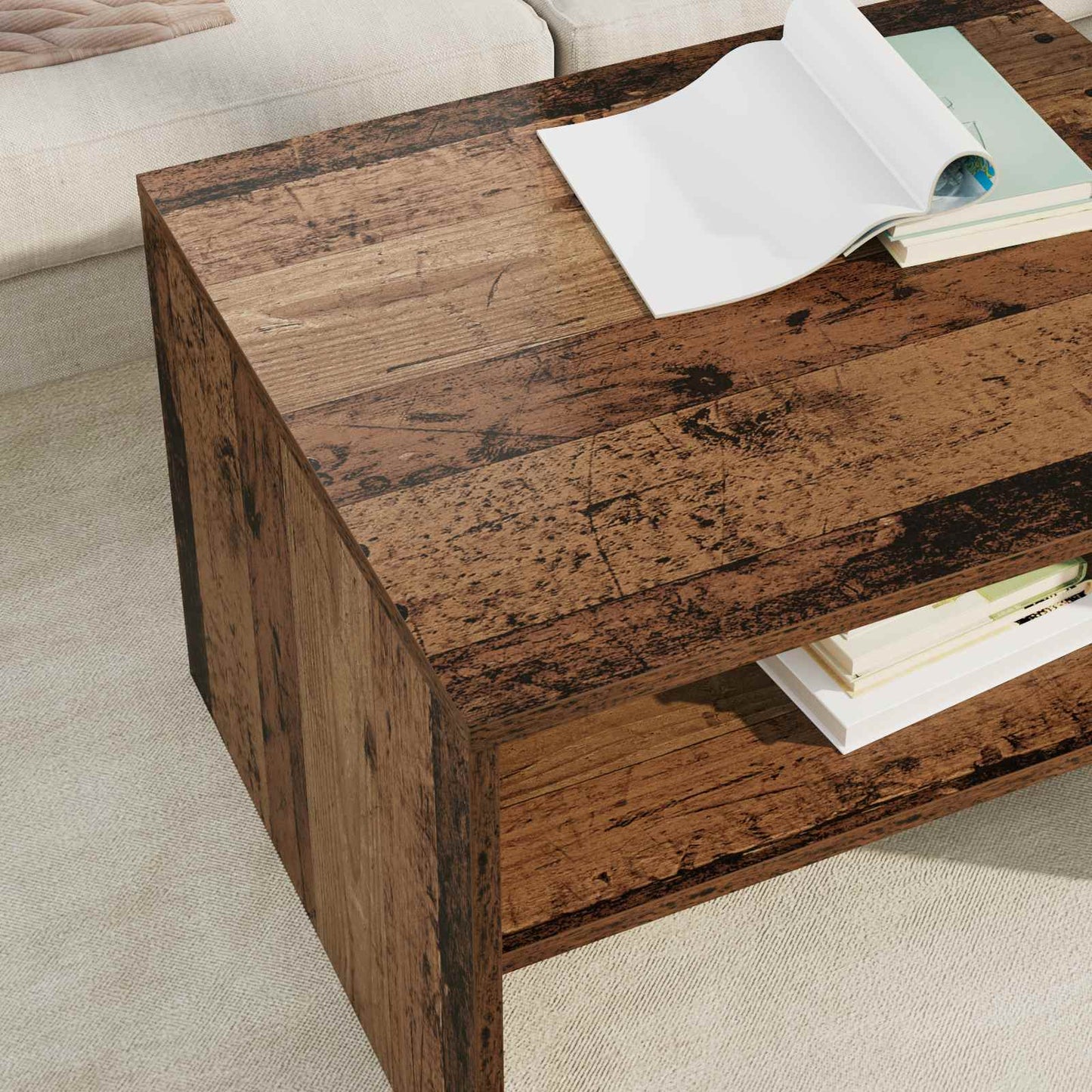 Kaffebord Gammelt tre 60 x 50 x 40 cm Konstruert tre