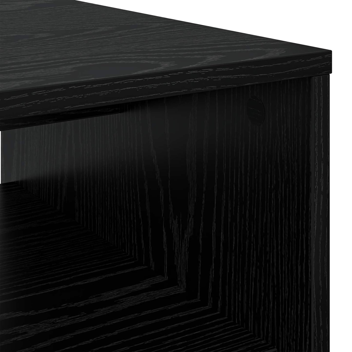 Kaffebord Svart Eik 80 x 50 x 40 cm Konstruert tre
