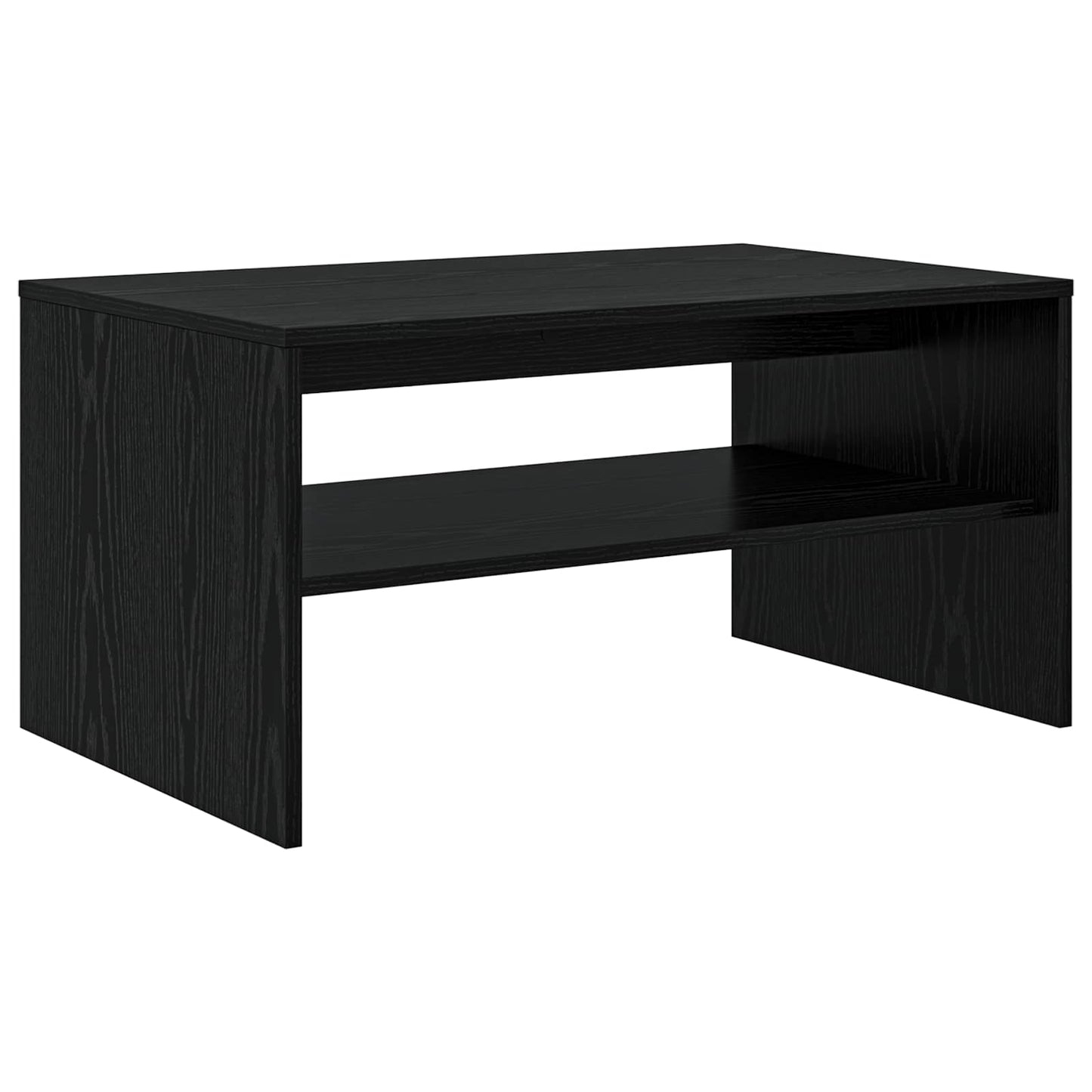 Kaffebord Svart Eik 80 x 50 x 40 cm Konstruert tre