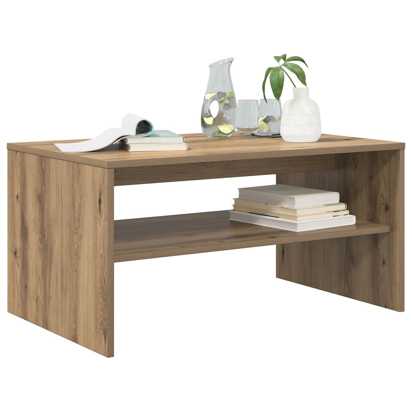 Kaffebord Artisan Eik 80 x 50 x 40 cm Konstruert tre