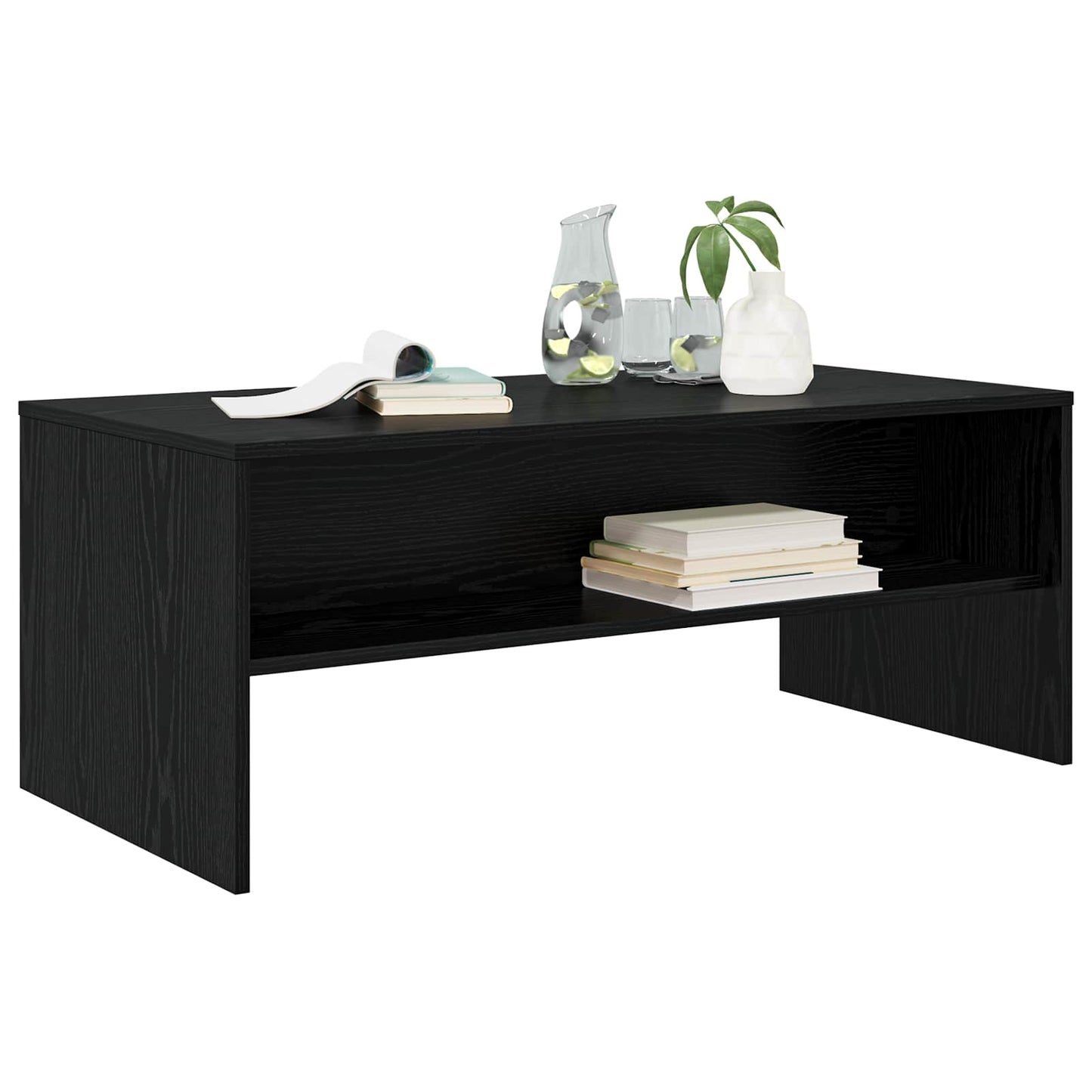 Kaffebord Svart Eik 100 x 50 x 40 cm Konstruert tre