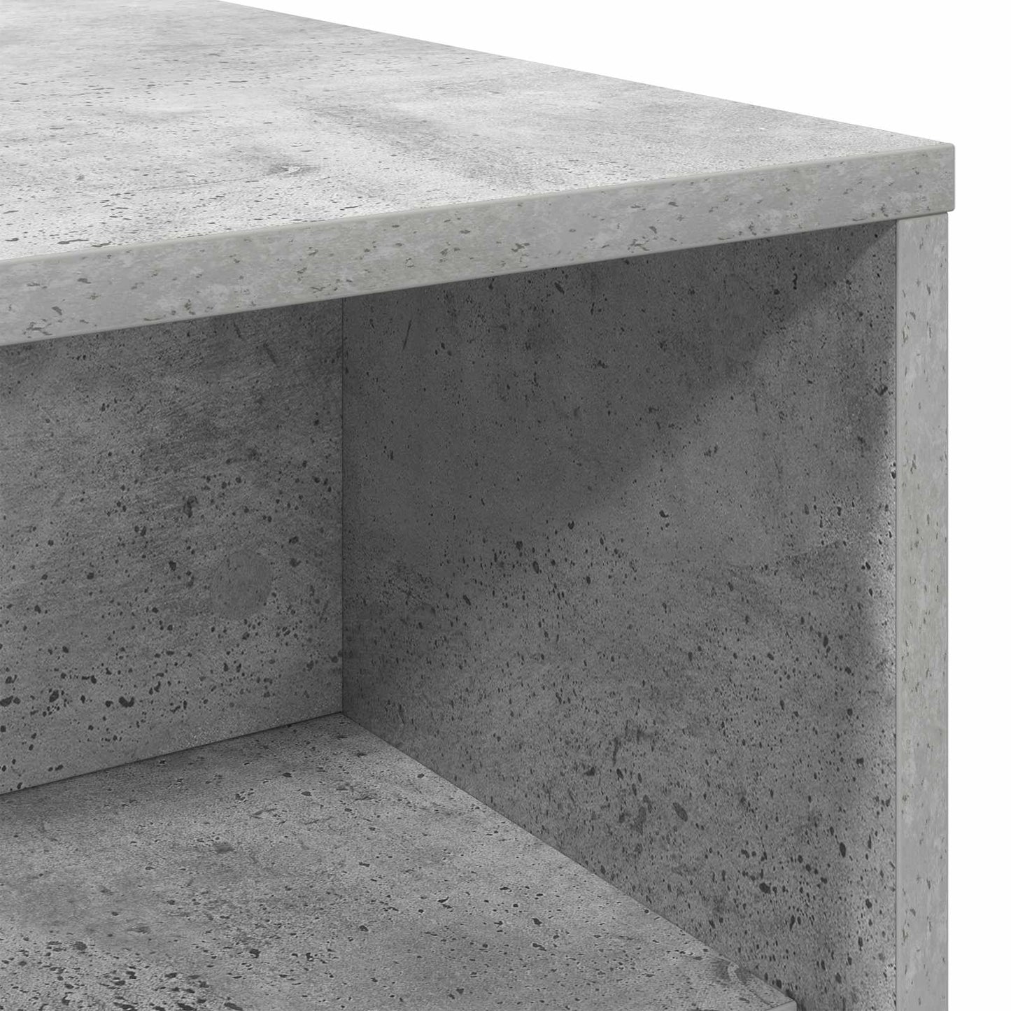 Kaffebord Betonggrå 100 x 50 x 40 cm Konstruert tre vidaXL