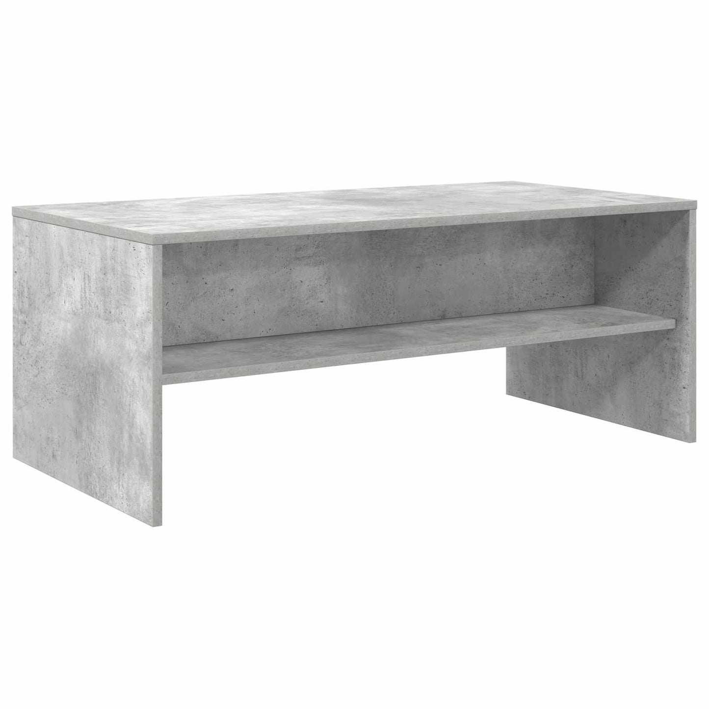 Kaffebord Betonggrå 100 x 50 x 40 cm Konstruert tre vidaXL