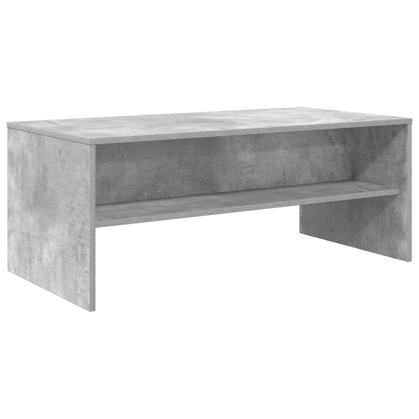Kaffebord Betonggrå 100 x 50 x 40 cm Konstruert tre vidaXL