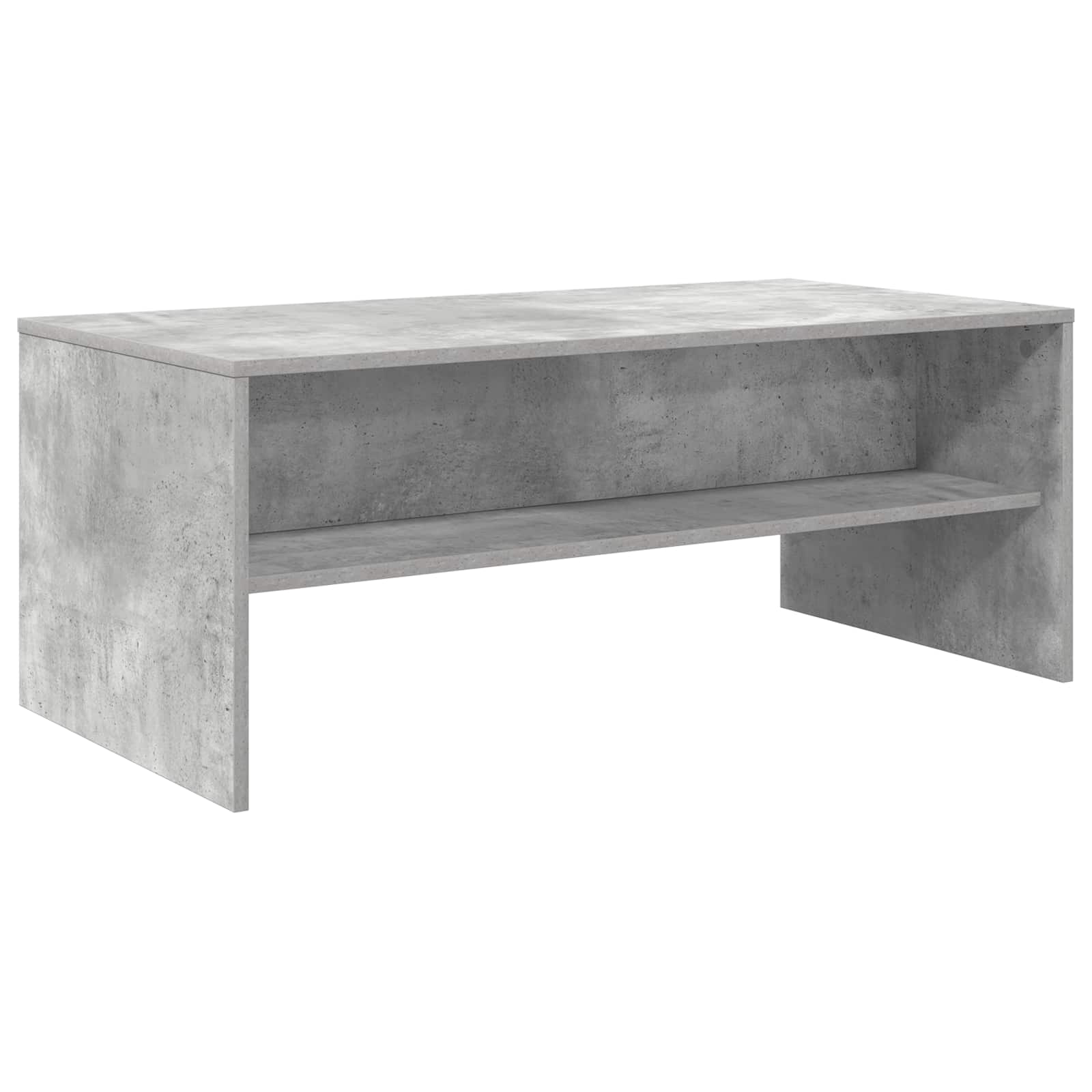 Kaffebord Betonggrå 100 x 50 x 40 cm Konstruert tre vidaXL