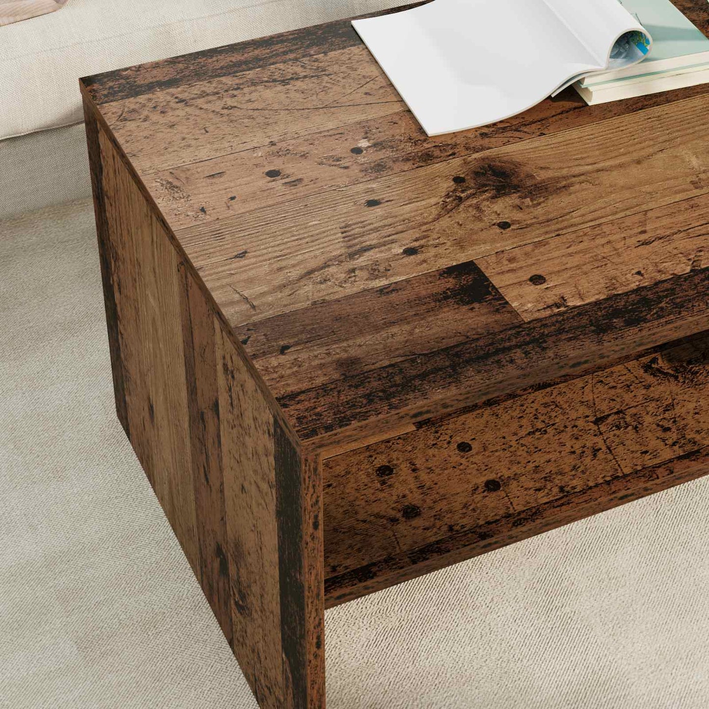 Kaffebord Gammelt tre 100 x 50 x 40 cm Konstruert tre