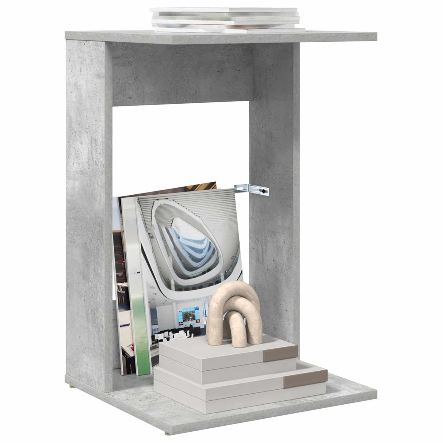 Sidetabell Betonggrå 40 x 38 x 62,5 cm Konstruert tre