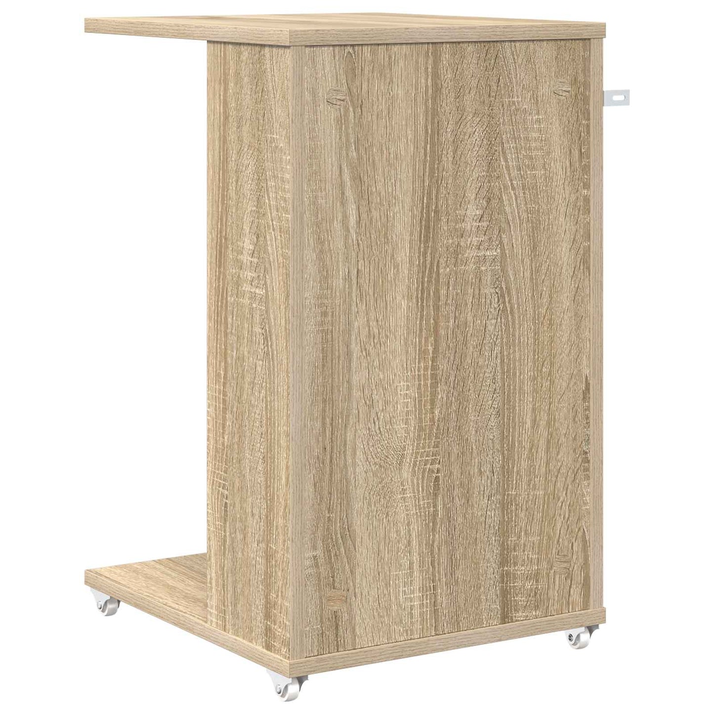 Sidetabell med hjul Sonoma eik 40 x 35 x 60 cm Konstruert tre