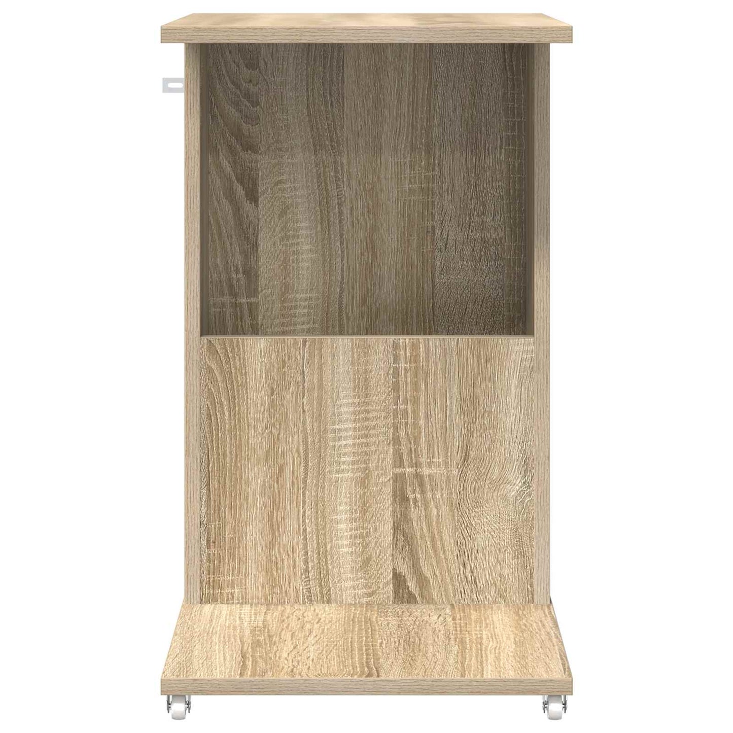 Sidetabell med hjul Sonoma eik 40 x 35 x 60 cm Konstruert tre