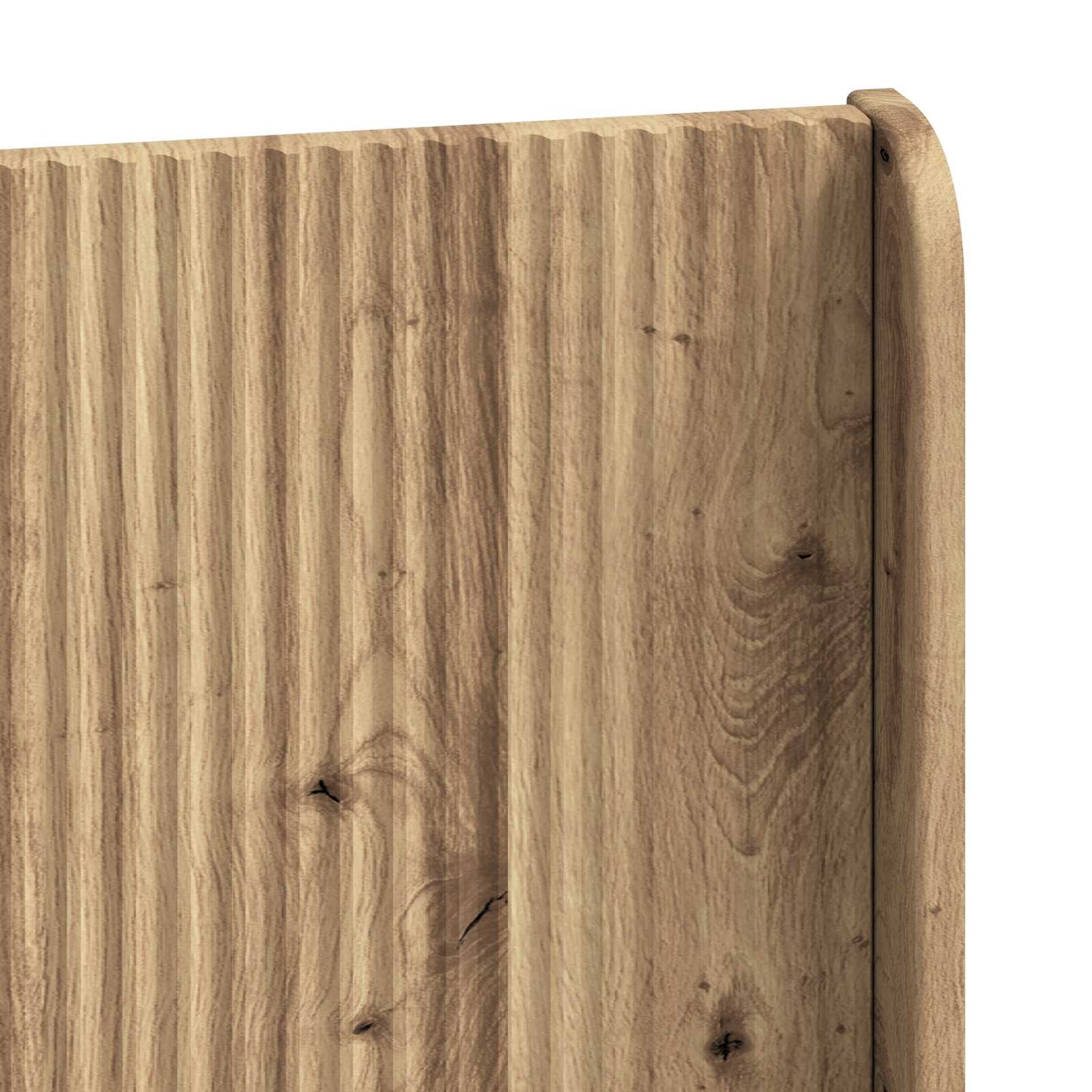 Sengramme med oppbevaring og hodegavl Artisan eik 100 x 200 cm