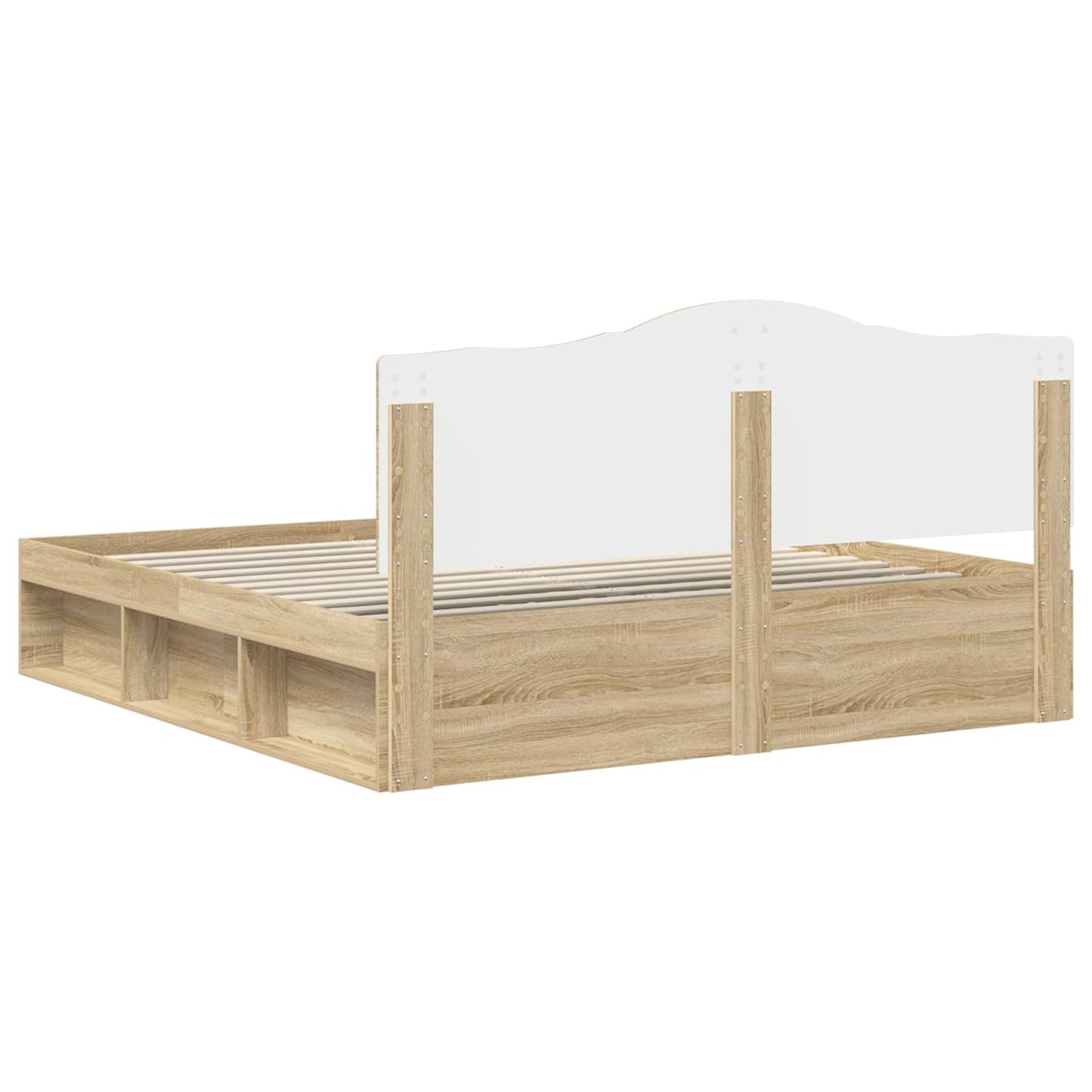 Sengestamme med hodegjerde Sonoma 200 x 200 cm Massiv furu