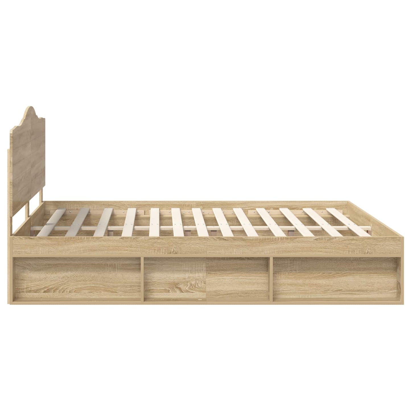 Sengestamme med hodegjerde Sonoma 200 x 200 cm Massiv furu