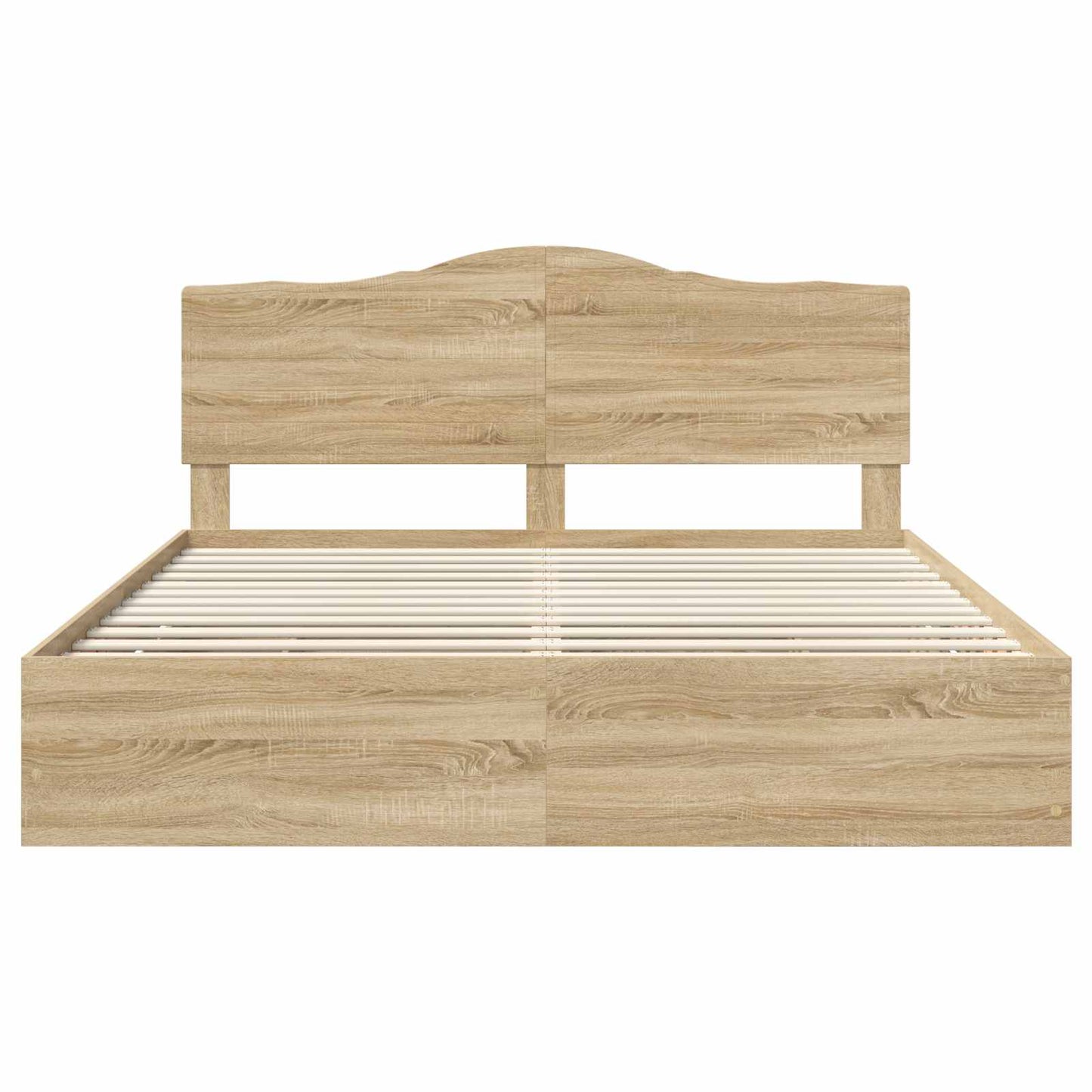 Sengestamme med skuff Sonoma eik 200 x 200 cm Ingeniørtre