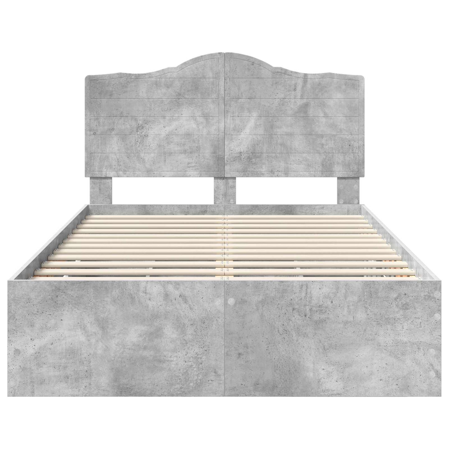 Sengestamme med skuff BetongGrå 135 x 190 cm Ingeniørtre