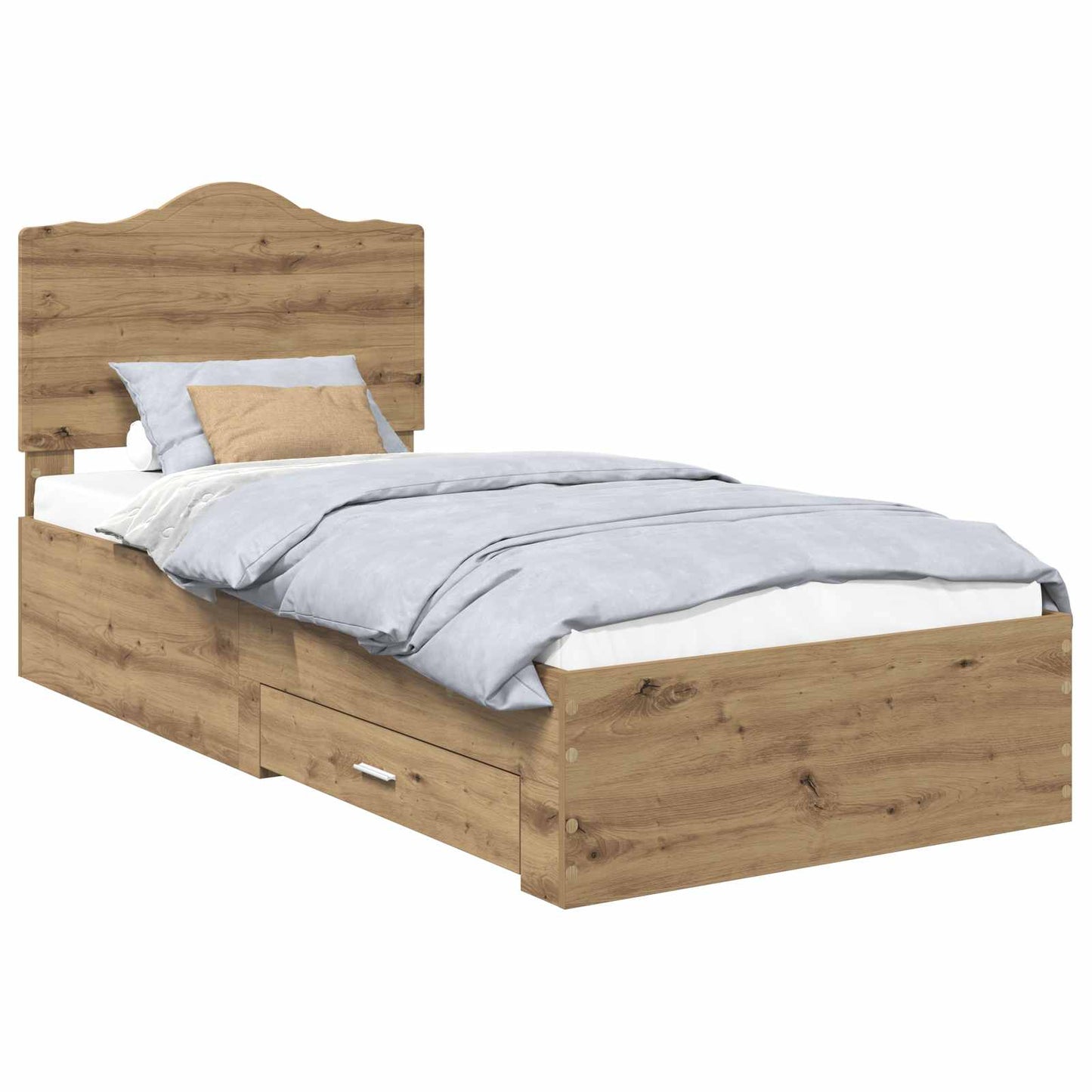 Sengestamme med skuff Artisan Eik 100 x 200 cm Konstruert tre