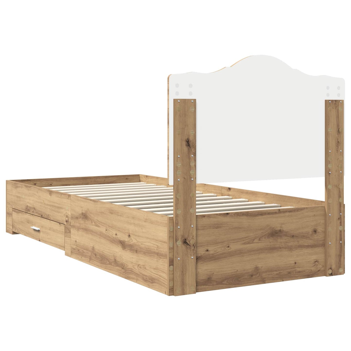 Sengestamme med skuff Artisan Eik 100 x 200 cm Konstruert tre
