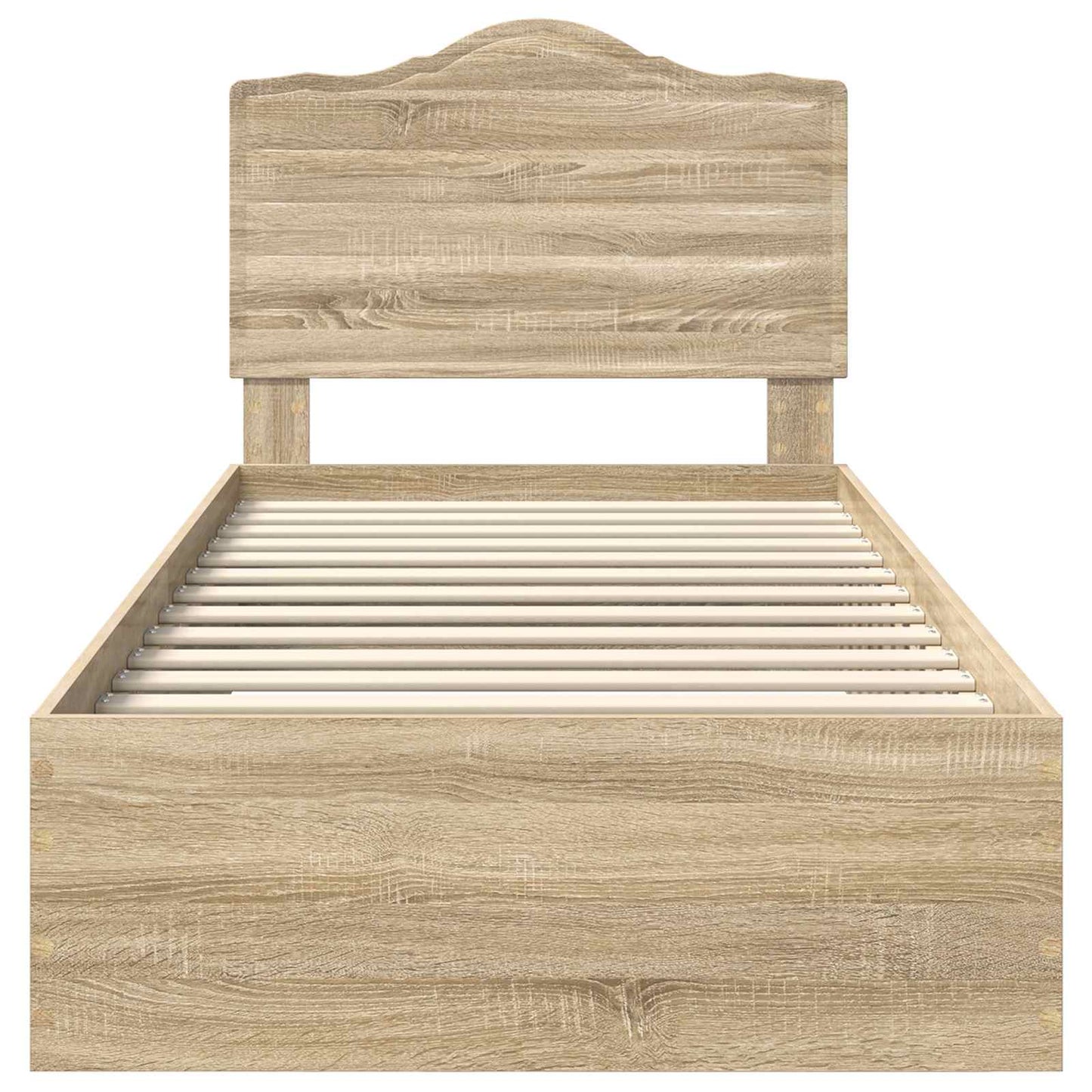 Sengestamme med skuff Sonoma eik 90 x 200 cm Konstruert tre