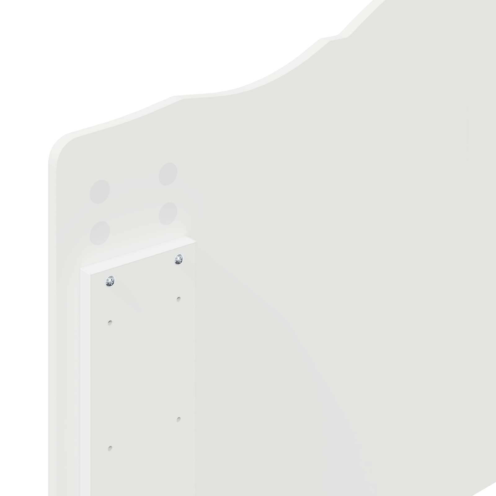 Sengestamme med hodegjerde Hvit 75 x 190 cm Konstruert tre