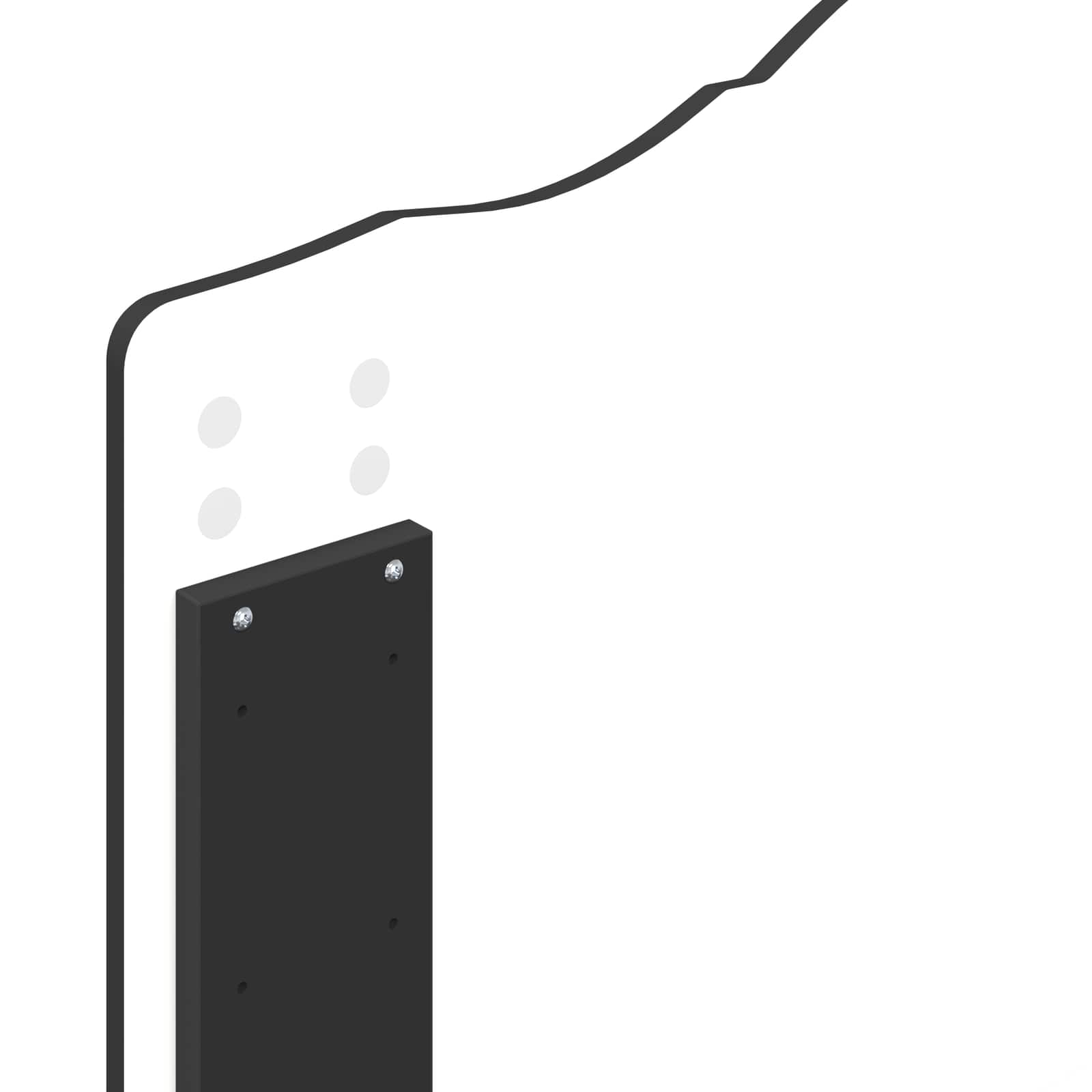 Sengestamme med hodegjerde Svart 75 x 190 cm Konstruert tre