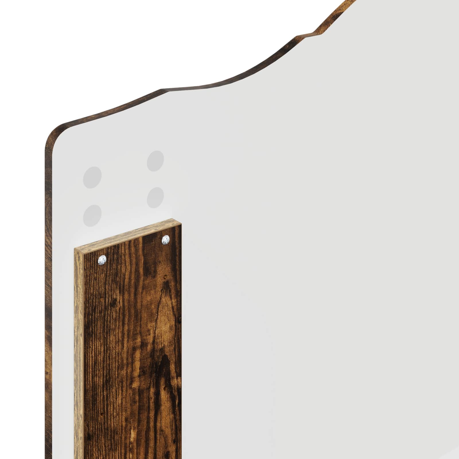 Sengestamme med hodegjerde Røkt eik 75 x 190 cm Konstruert tre