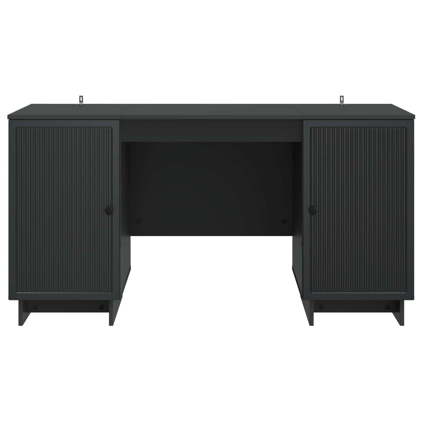 Skrivebord Svart Konstruert tre 142,5 x 50 x 75 cm
