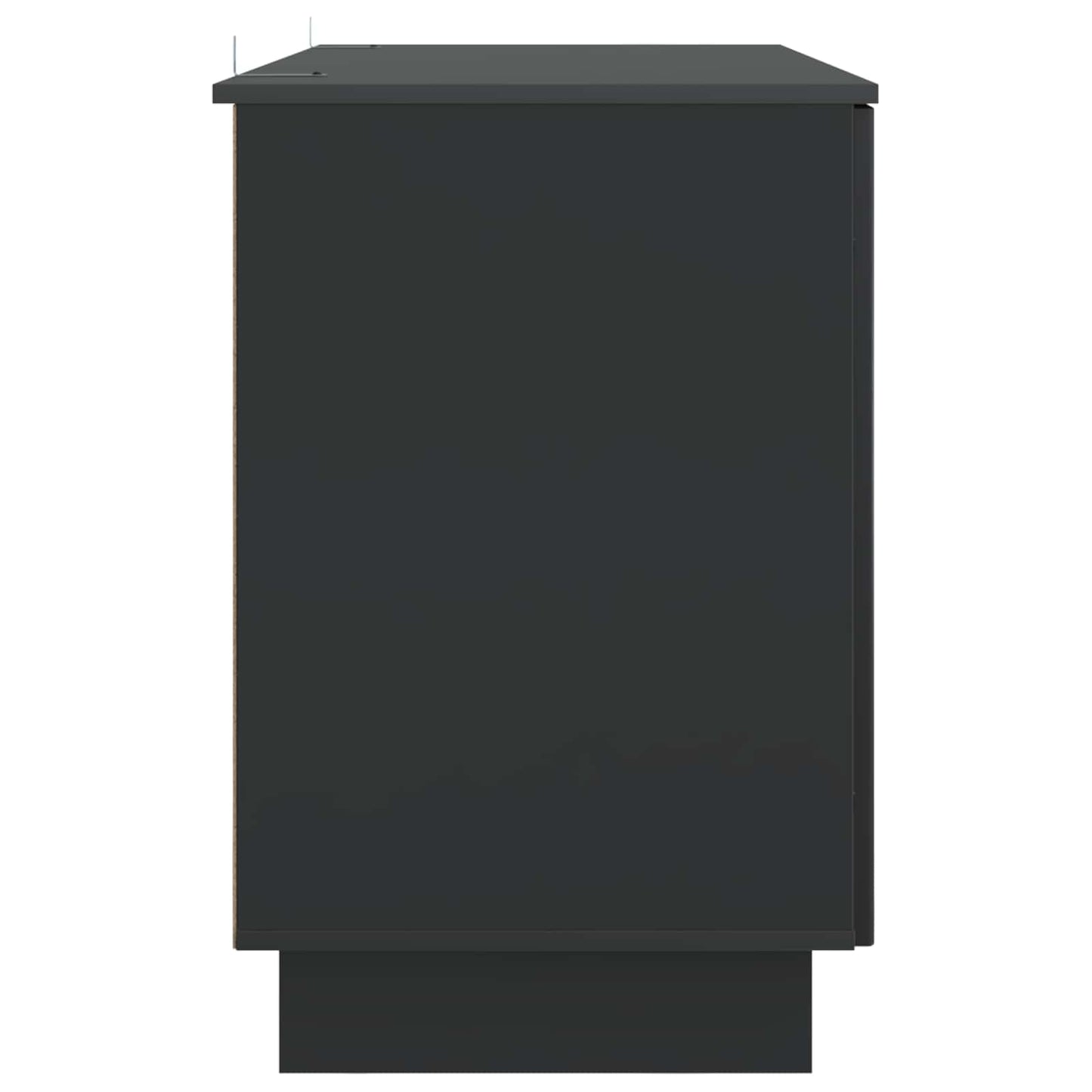 Skrivebord Svart Konstruert tre 142,5 x 50 x 75 cm