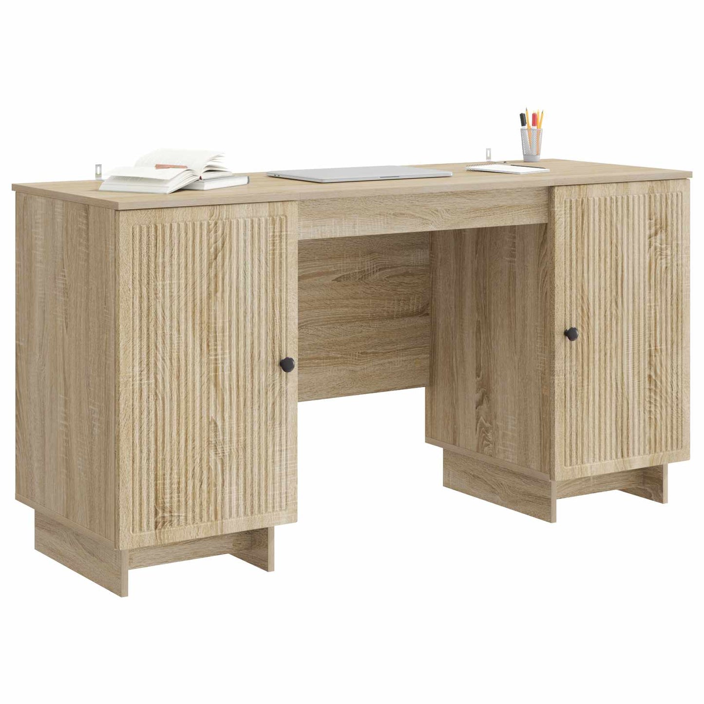 Skrivebord Sonoma eik Konstruert tre 142,5 x 50 x 75 cm