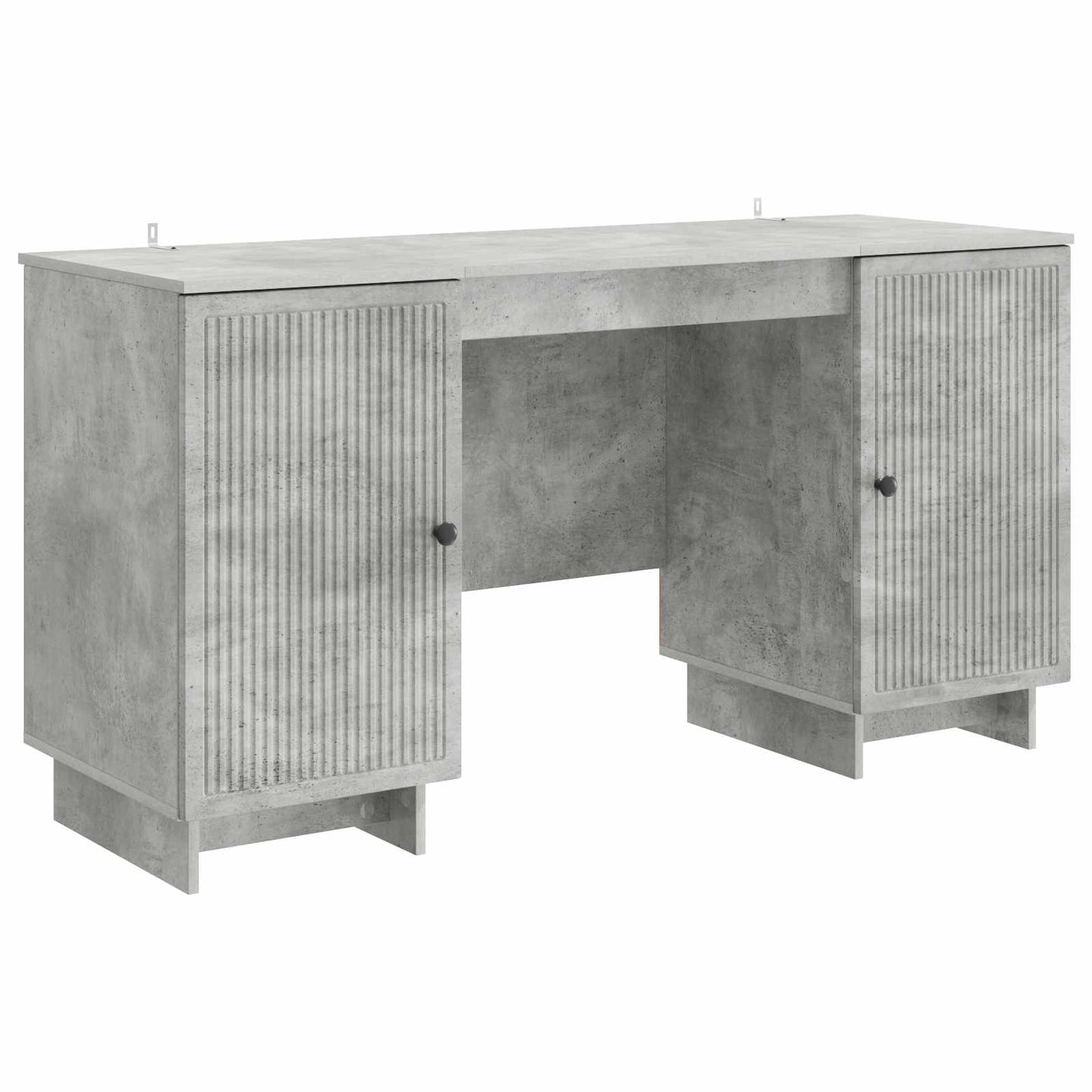 Skrivebord Betonggrå Konstruert tre 142,5 x 50 x 75 cm