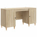 Skrivebord med hylle Sonoma 142,5 x 50 x 75 cm Konstruert tre