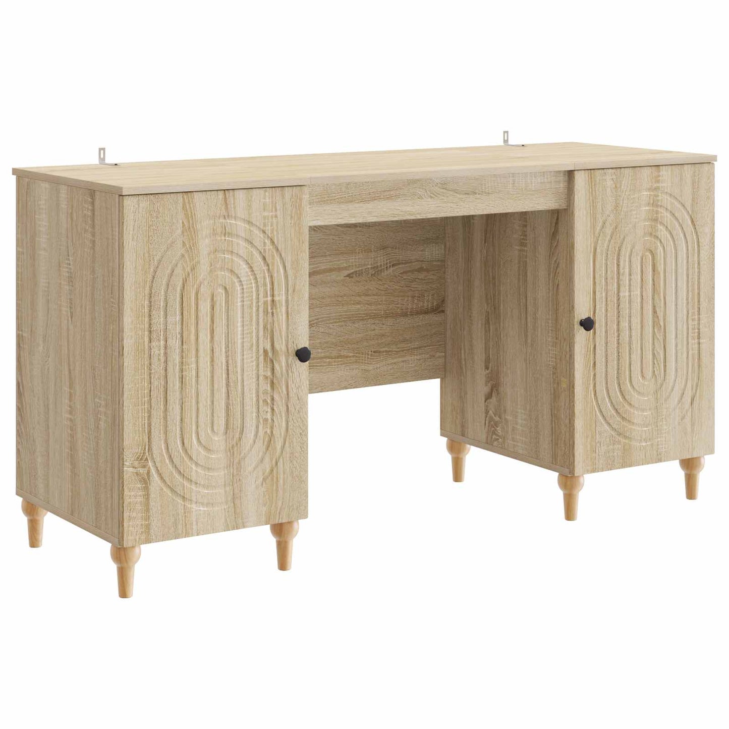 Skrivebord med hylle Sonoma 142,5 x 50 x 75 cm Konstruert tre
