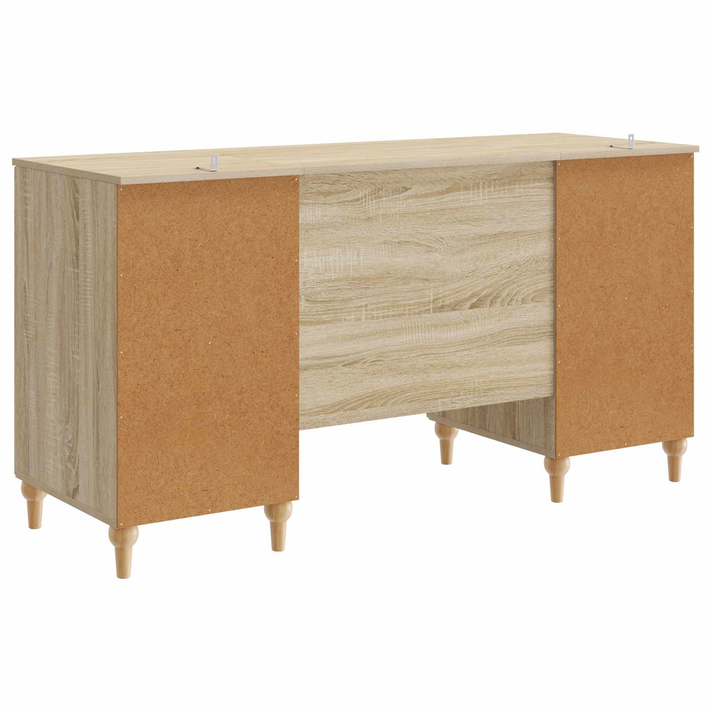 Skrivebord med hylle Sonoma 142,5 x 50 x 75 cm Konstruert tre