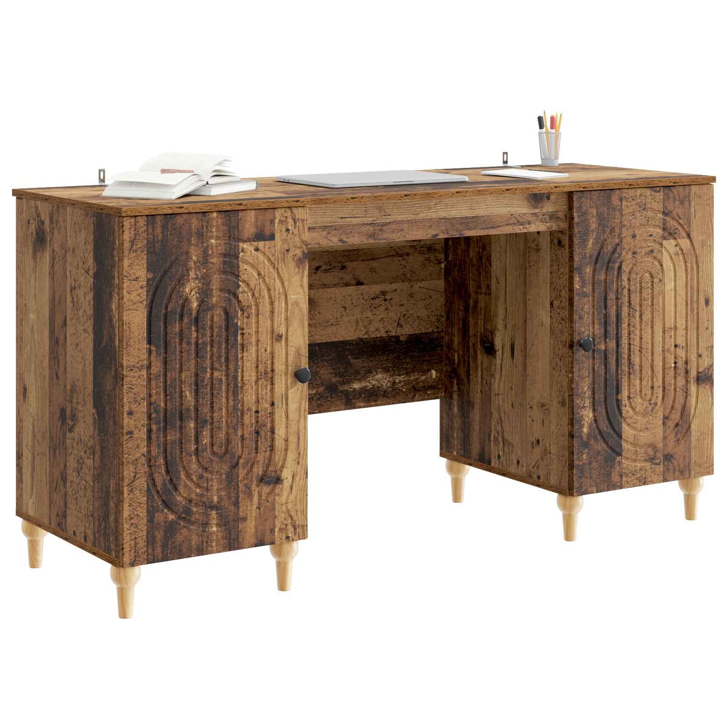 Skrivebord Gammelt tre 142,5 x 50 x 75 cm Konstruert tre