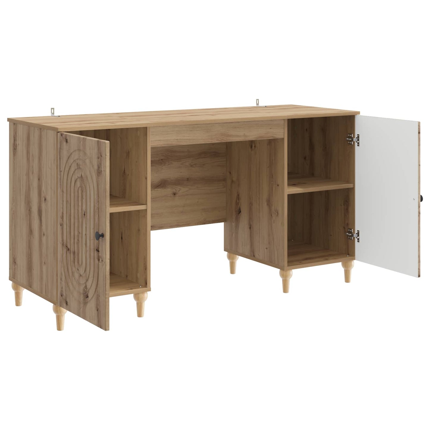Skrivebord Artisan eik Konstruert tre 142,5 x 50 x 75 cm