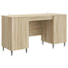 Skrivebord med dør Sonoma eik 142,5 x 50 x 75 cm Konstruert tre