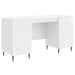 Skrivebord Høgglans hvit 142,5 x 50 x 75 cm Konstruert tre