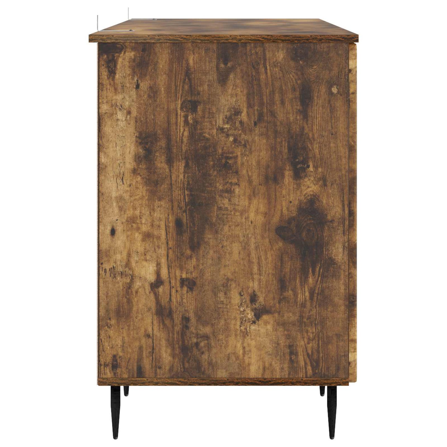 Skrivebord med hylle Røkt Eik 142,5 x 50 x 75 cm Konstruert tre