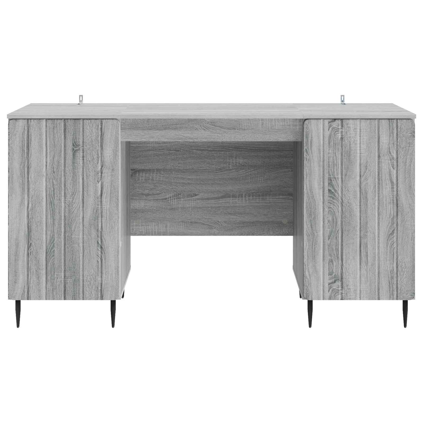 Skrivebord med dør Grå sonoma 142,5 x 50 x 75 cm Konstruert tre