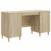 Skrivebord med dør Sonoma eik 142,5 x 50 x 75 cm Konstruert tre