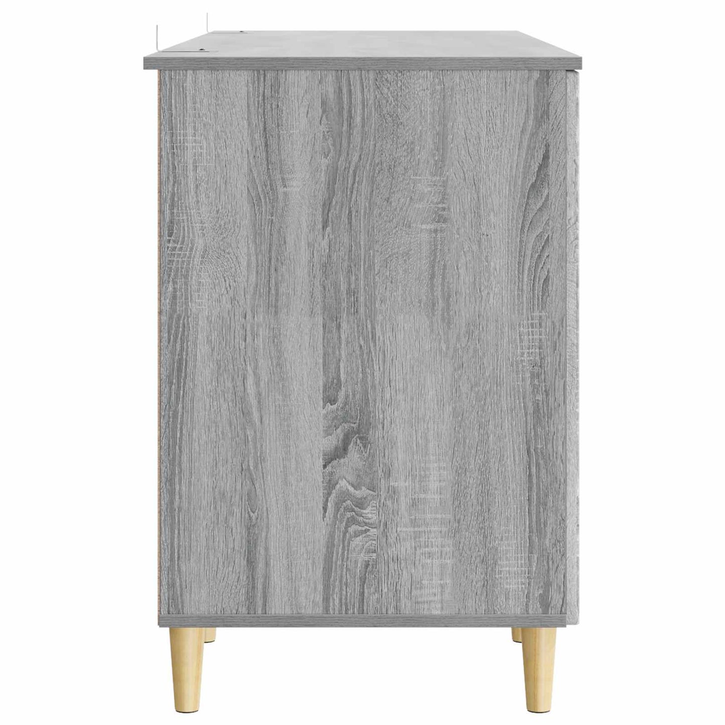 Skrivebord med dør Grå sonoma 142,5 x 50 x 75 cm Konstruert tre
