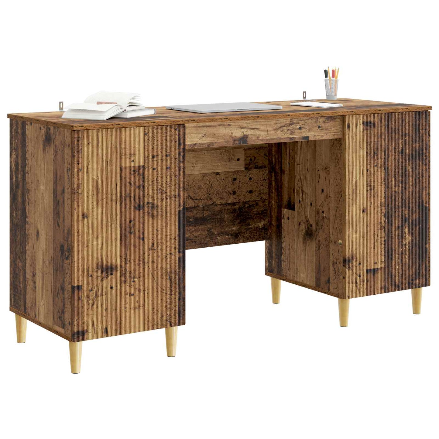 Skrivebord Gammelt tre 142,5 x 50 x 75 cm Konstruert tre