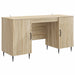 Skrivebord med dør Sonoma eik 142,5 x 50 x 75 cm Konstruert tre
