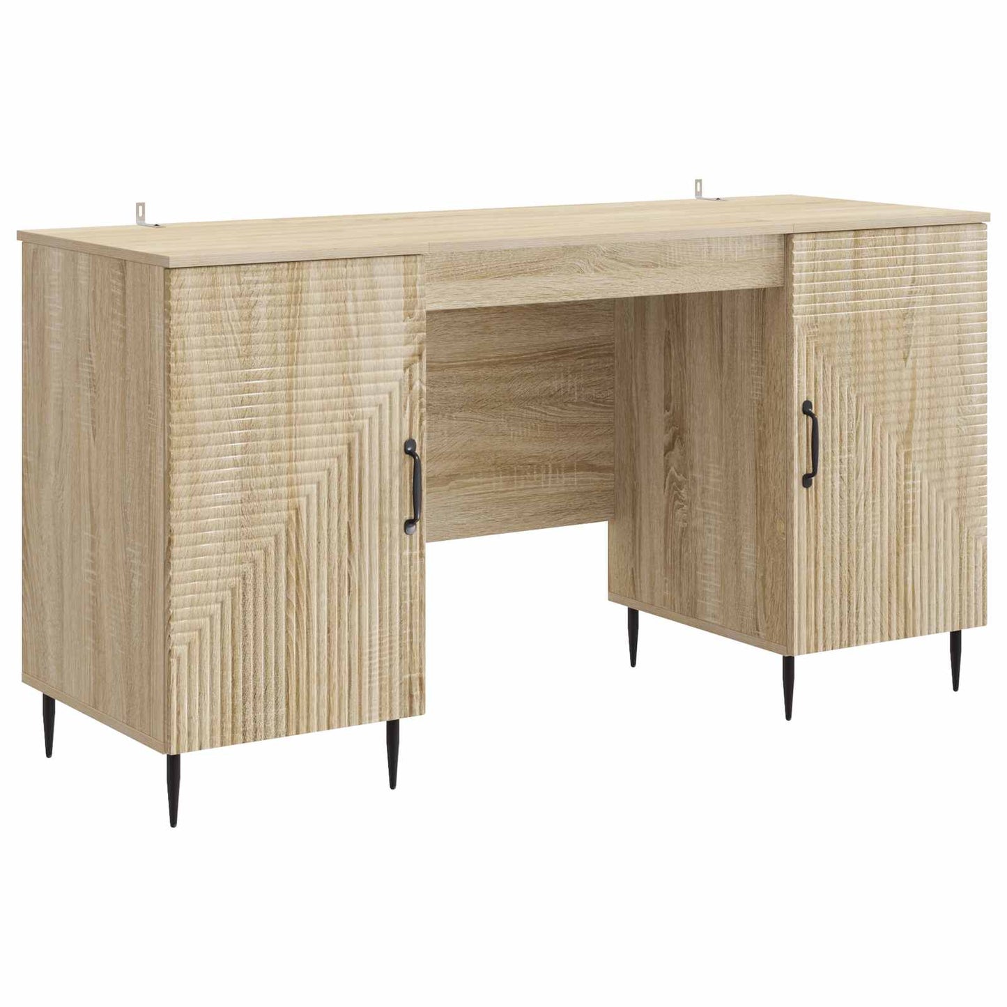 Skrivebord med dør Sonoma eik 142,5 x 50 x 75 cm Konstruert tre