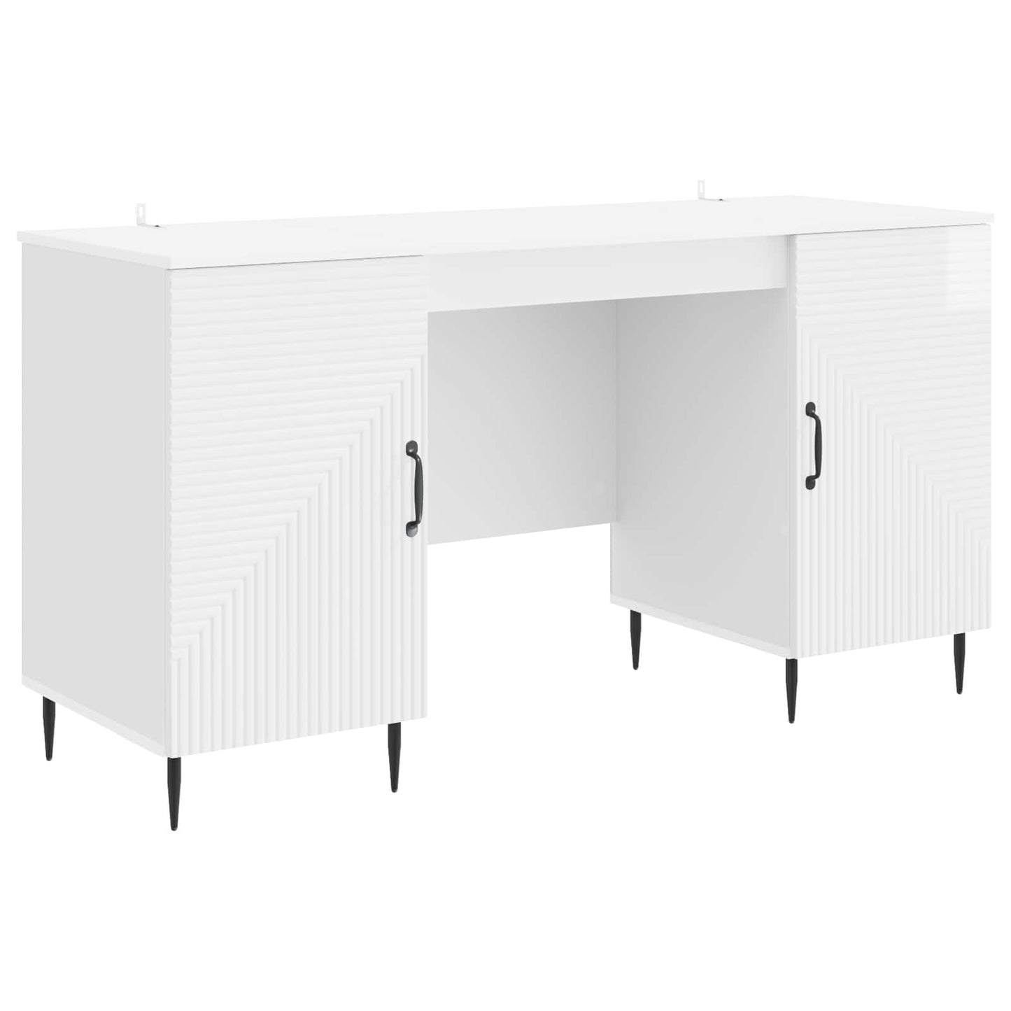 Skrivebord Høgglans hvit 142,5 x 50 x 75 cm Konstruert tre