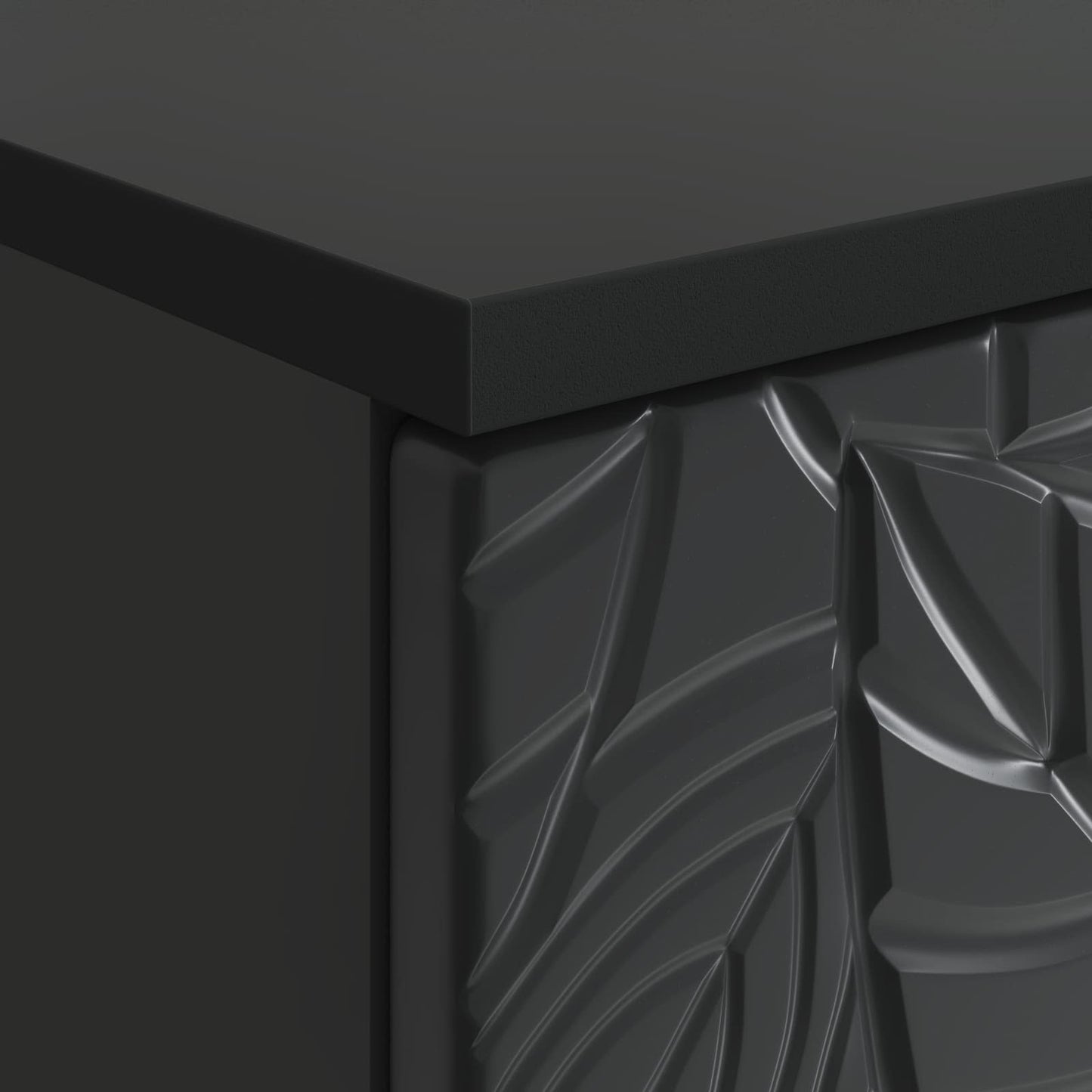Skrivebord Svart Konstruert tre 142,5 x 50 x 75 cm
