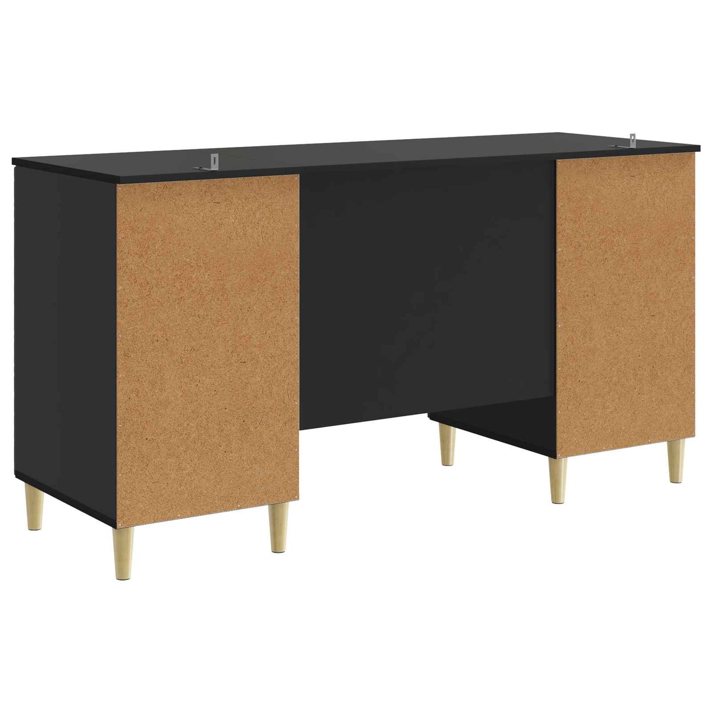 Skrivebord Svart Konstruert tre 142,5 x 50 x 75 cm