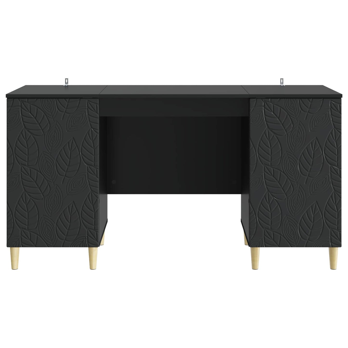 Skrivebord Svart Konstruert tre 142,5 x 50 x 75 cm